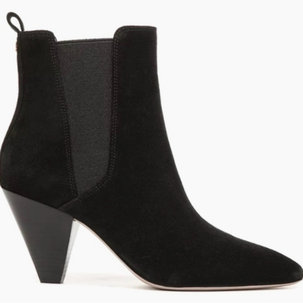 Veronica Beard women's baxter black suede ankle boots. Size 8.